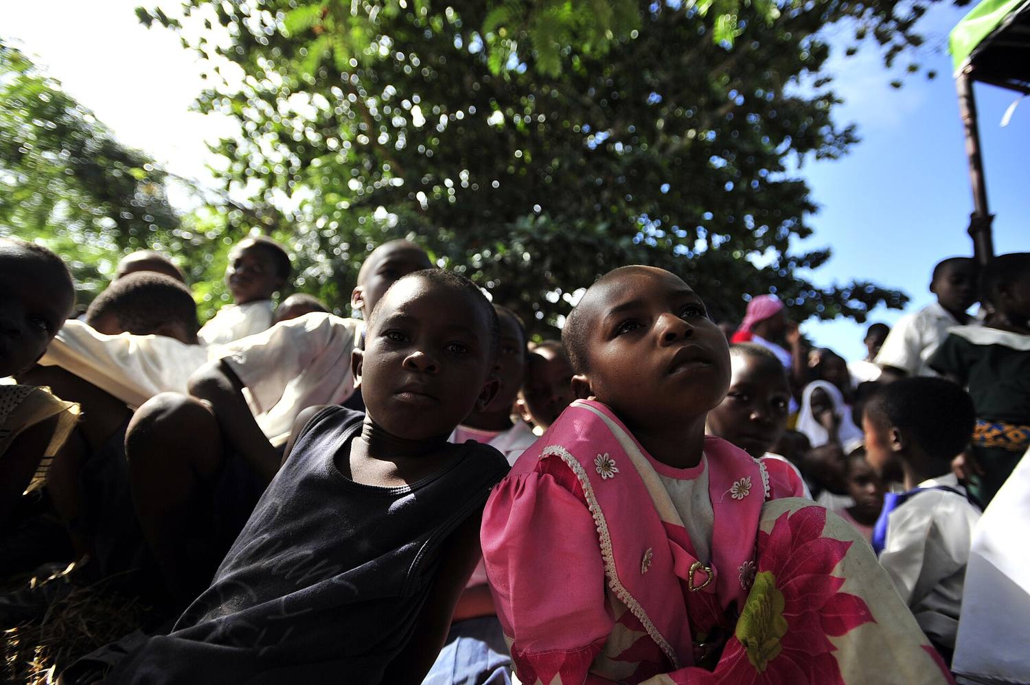 Pupils at a primary school